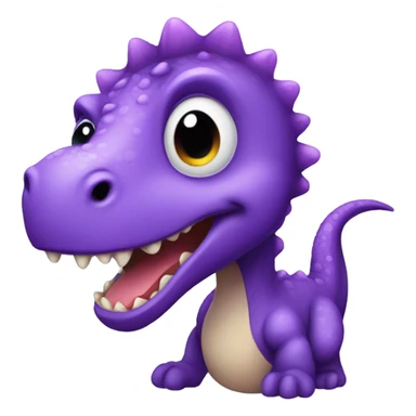 Purple dino cute sticker