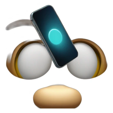 a close up of a person with a cell phone, computer graphics by Vladimír Vašíček, trending on cg society, optical illusion, rtx on, 8k 3d, physically based rendering sticker