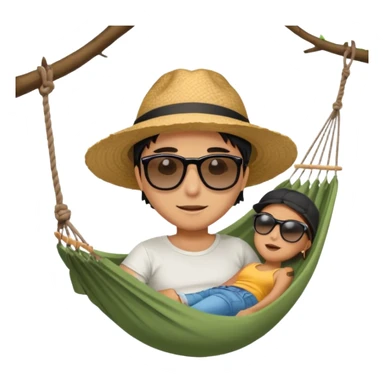 take the last image and make the hole bigger, and the hammock smaller sticker