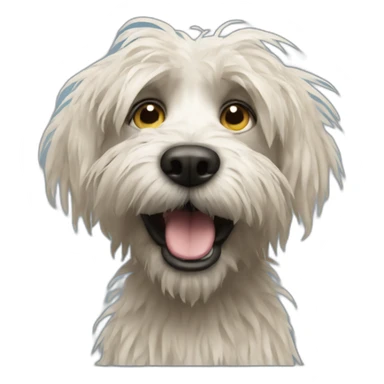 scraggly dog sticker