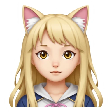 Neko girl sticker