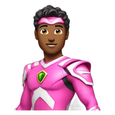 male pink power ranger sticker