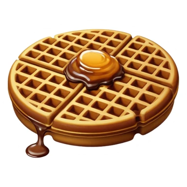 Chocolate waffle  sticker