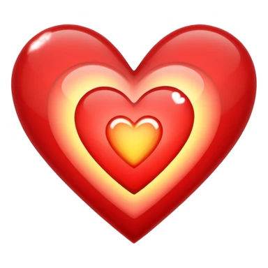 Red hearts glimmering loghts sticker