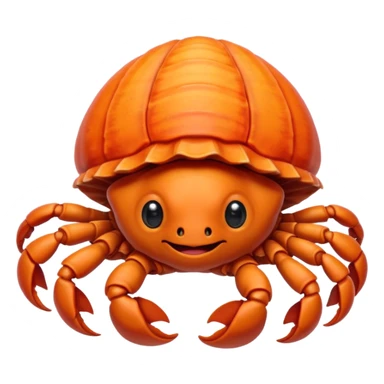 Kawaii Hermit crab sticker