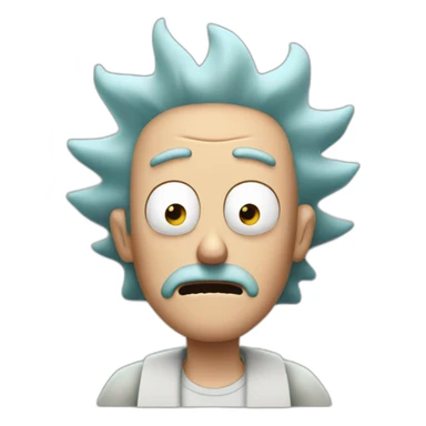 rick from rick and morty sticker