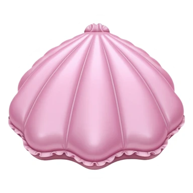 vintage rococo pale pink inflatable puffy shell compact sticker