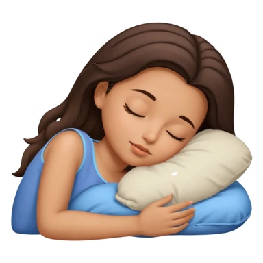 Niña durmiendo morenita  sticker