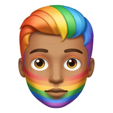  Man Gay rainbow skin  sticker