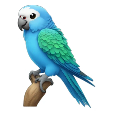 Blue Parakeet sticker