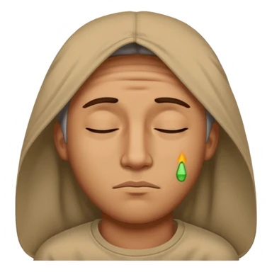 Stoner who's eyes are almost completely closed sticker