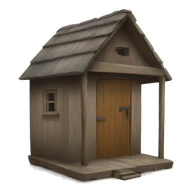 A shack with no door sticker