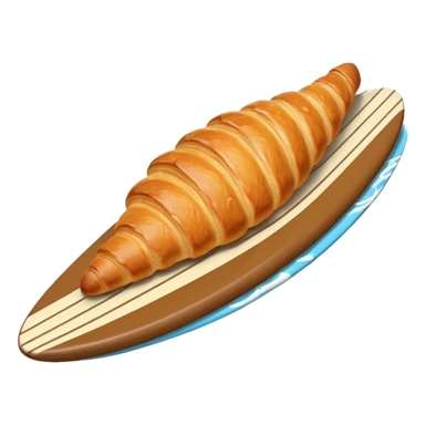 Croissant on the surfboard sticker
