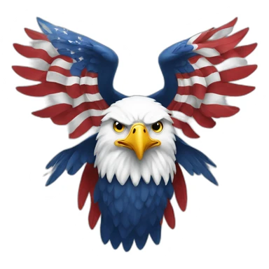 Patriotic Eagle sticker