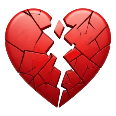 Broken heart  sticker