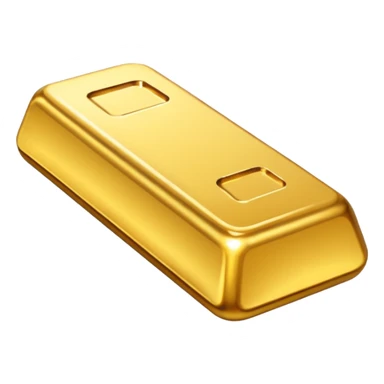 Golden bar emoji sticker