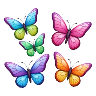 mariposas aesthetic de colores sticker