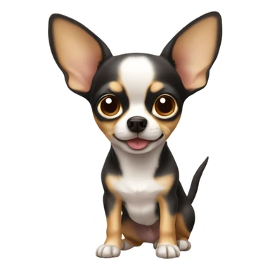 A Chihuahua with big ears  sticker