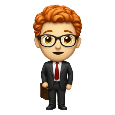 Red head lawyer sticker