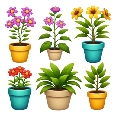 Plantas con flores sticker
