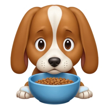 dog food sad dog emoji sticker