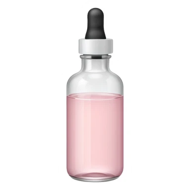 pale pink serum bottle with white top sticker