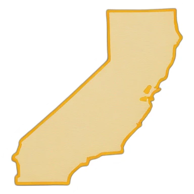 Map state of california sticker