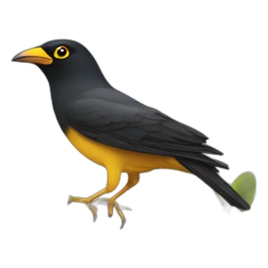 smiley myna sticker