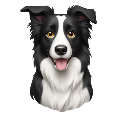 Border collie dog sticker