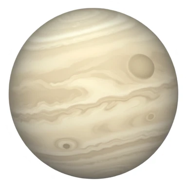 Venus planet emoji, pale grey sphere, gentle blurred haze, soft cloudy surface, simple and round sticker