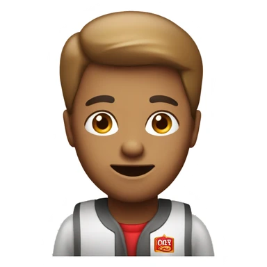 serveur de fast food sticker