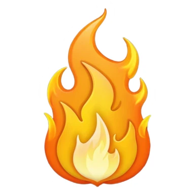 Mailti flame emoji  sticker