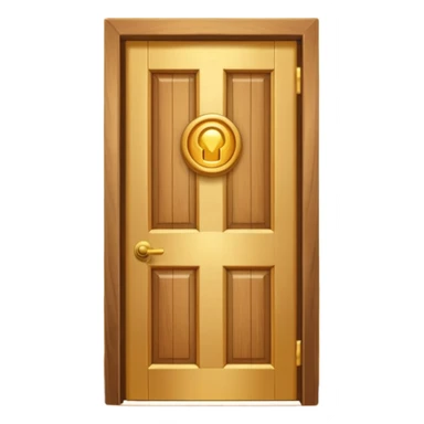 opened door with golden light coming out sticker