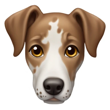 brown fawn and white Catahoula leopard dog sticker