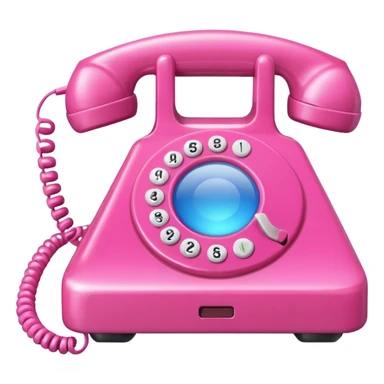 pink phone call caller id bubble sticker