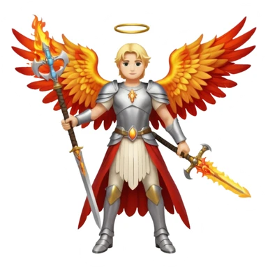 Archangel Uriel full body sticker