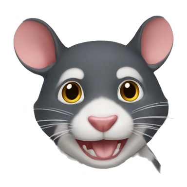 Raton boca tapada sticker