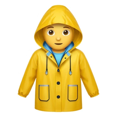 yellow raincoat for women (just the jacket without a woman in it) sticker