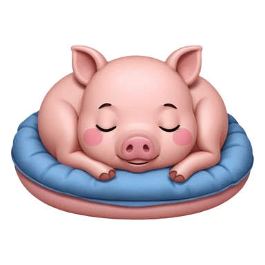 piggy sleep sticker
