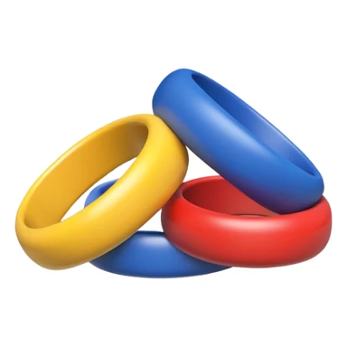 colorful stacking rings toy, no face sticker
