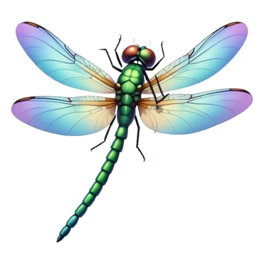 Dragonfly with hummingbird wings sticker