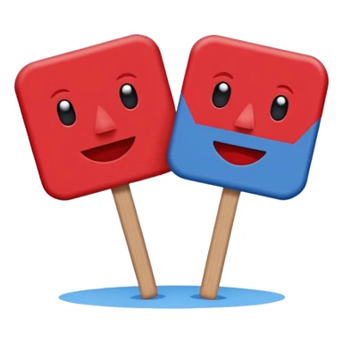 cheering sign in blue (#00A3E0) and red (#F9423A) sticker