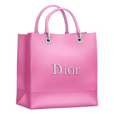 pink shopping bags Dior  sticker