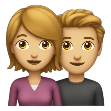 femme sur un homme sticker