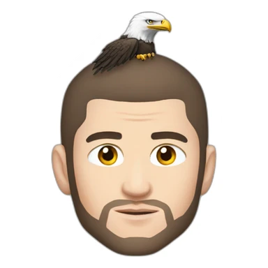 Khabib nurmagomedov with eagle sticker