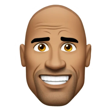 the rock, wwe sticker