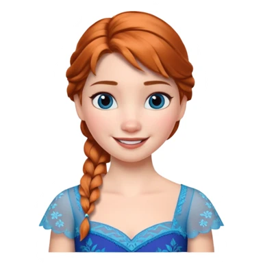 Anna from the Frozen movie sticker
