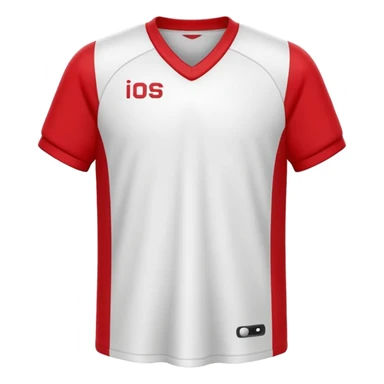 red and white jersey sticker