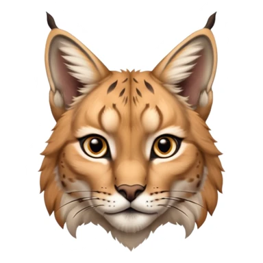 A high-resolution photo-realistic digital illustration of a baby lynx, chest upward A high-resolution, photo-realistic digital illustration of a majestic young Eurasian lynx, shown from the shoulder upwards with lynx markings, zoomed out showing half body  sticker