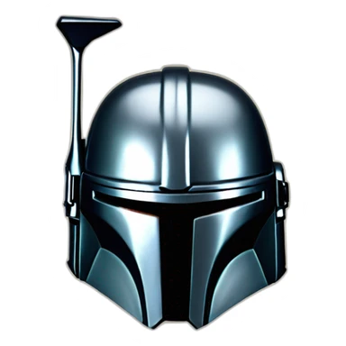 mandalorian shinny helmet sticker